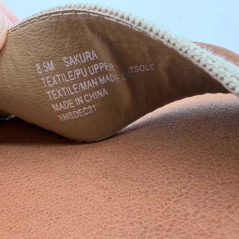 Tommy Bahama‎ Sakura Espadrille Wedge Beige Womens 8.5 M Jute Sandals